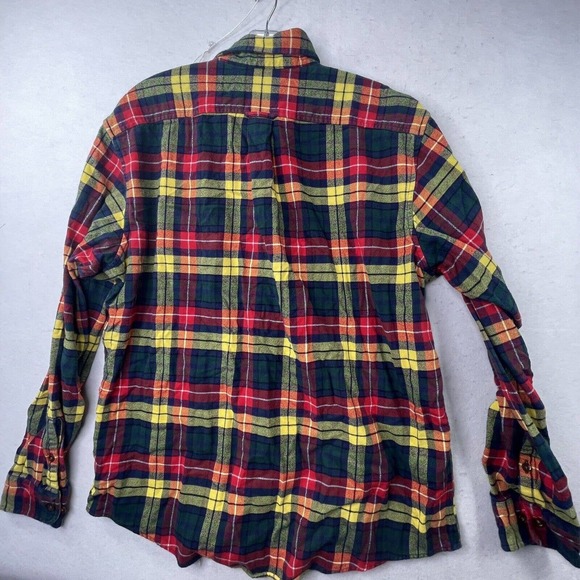 Lands End Plaid Shirt Size Large 16.5 Long Sleeve Button Down Traditional Fit - Picture 8 of 12